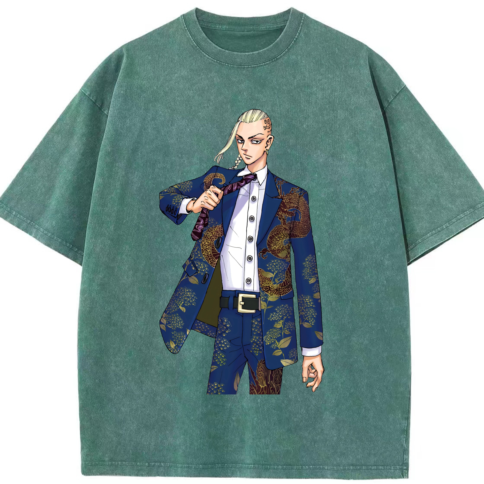 （画像用） 東京リベンジャーズ Tokyo Revengers 綿100% ヴィンテージ風 半袖Tシャツ（フロントプリント）
